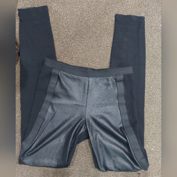 BCBG Max Azria Landyn Vegan Leather Black Leggings Size XS - Picture 6 of 11